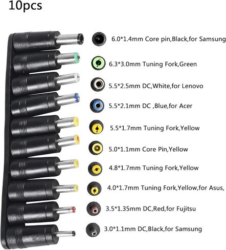 34PCS DC Connectors Plug Kit Universal DC Plug Connectors 5.5mm x 2.1mm Connectors Kit for Laptop in Saudi Arabia