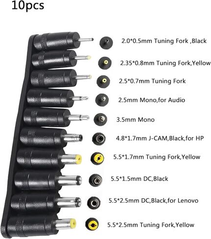 34PCS DC Connectors Plug Kit Universal DC Plug Connectors 5.5mm x 2.1mm Connectors Kit for Laptop in Saudi Arabia