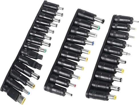 34PCS DC Connectors Plug Kit Universal DC Plug Connectors 5.5mm x 2.1mm Connectors Kit for Laptop in Saudi Arabia