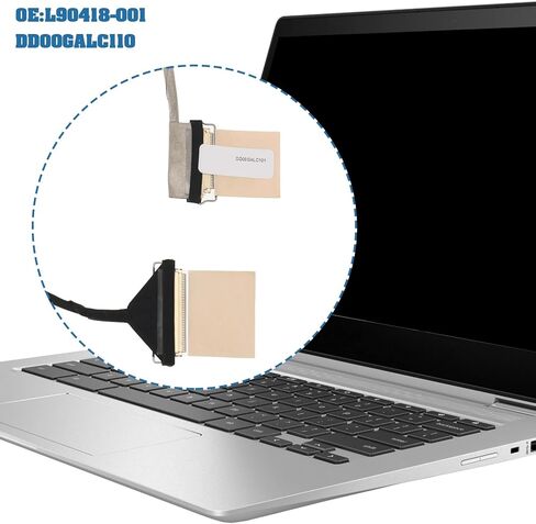 كابل فيديو LCD لا يعمل باللمس من ECSiNG L90418-001 DD00GALC110 متوافق مع الكمبيوتر المحمول HP Chromebook 14 G6 in Saudi Arabia