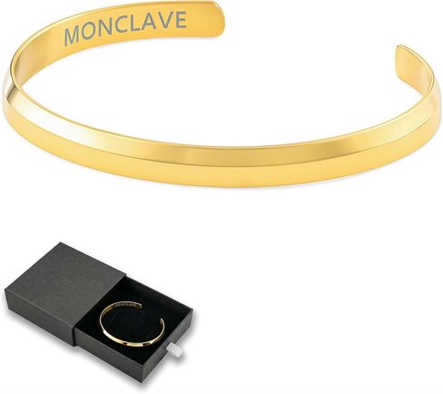 Premium Minimalist Stainless Steel Cuff Bracelet – Designed in Los Angeles, Hypoallergenic & Adjustable Fit – Unisex Design with Luxury Gift Box for Men & Women in Saudi Arabia