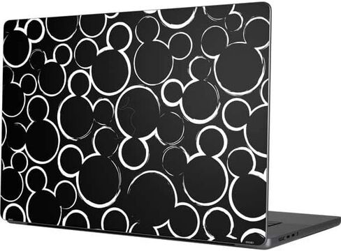 غلاف كمبيوتر محمول من Skinit متوافق مع جهاز MacBook Pro 16in (2021) - تصميم صورة ظلية ميكي ماوس من ديزني مرخص رسميًا in Kuwait