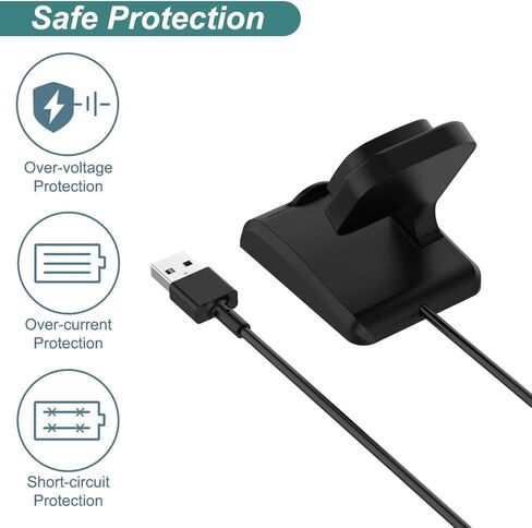 Charger for Fitbit Versa 4/3, Sense 2/1, Smart Watch Charging Stand Dock with 3.3ft USB Cable Cord in Saudi Arabia