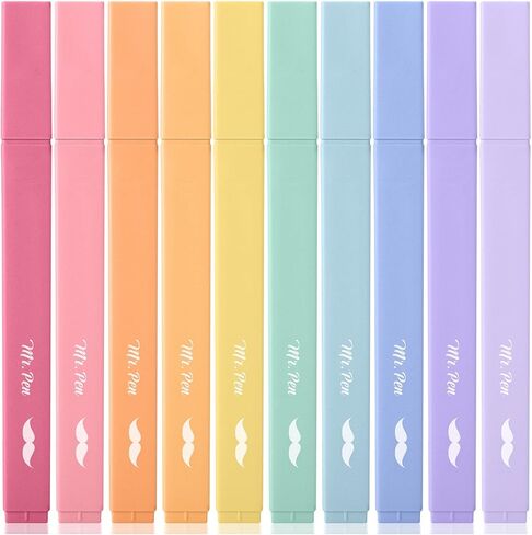 Mr. Pen- Aesthetic Highlighters, 8 Pack, Chisel Tip, Natural Earth, Cute Highlighters Assorted Colors, Cute Highlighters for School Highlighters, Highlighter Set, Pastel Highlighters in Saudi Arabia