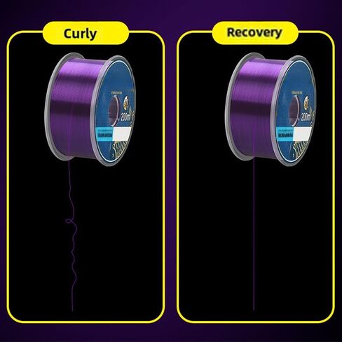 200m Monofilament Nylon Fishing Line – Tensile Strength, Wear-Resistant Main & Sub Line in Purple – 15LB & 27LB Test in Saudi Arabia