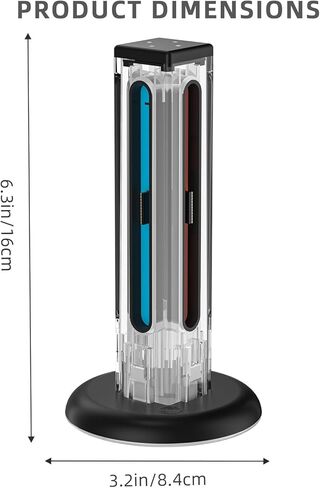 قاعدة شحن Vikye لجهاز NSwitch 2(2025)، قاعدة شحن مغناطيسية محمولة ثنائية الاتجاه مع 9 مصابيح RGB لملحقات NSwitch 2 in Saudi Arabia