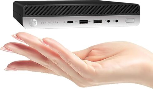 كمبيوتر مكتبي HP EliteDesk 800 G5 صغير عالي الأداء، الجيل التاسع Intel Core i5-9500T، ذاكرة الوصول العشوائي DDR4 سعة 8 جيجابايت، SSD 256 جيجابايت، لوحة مفاتيح وماوس، دعم 4K، WiFi، Windows 11 Pro (متجدد) in Kuwait