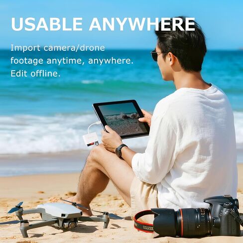 USB SD Card Reader 3.0, USB C Card Reader for iPhone 15/16 iPad MacBook Windows Android, 3 in 1 TF & SD Card Adapter, Portable Micro SD Memory Card Adapter, Trail Camera Viewer, Plug and Play in Saudi Arabia