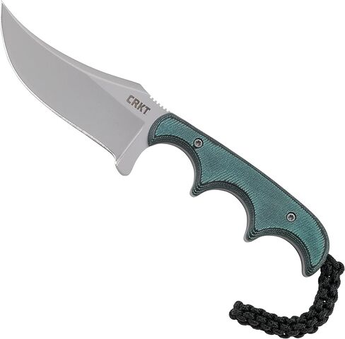 CRKT الحد الأدنى سكين فارسي للبقاء على قيد الحياة في الهواء الطلق مع غمد: شفرة حافة عادية من الفولاذ المقاوم للصدأ، مقبض ميكارتا، 2379 in Kuwait