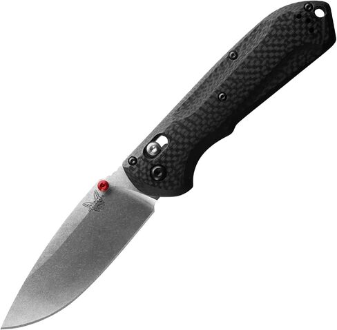 Benchmade - سكين EDC خارجي من فريك، شفرة ذات نقطة إسقاط مع مقبض G10 رمادي/أسود (560BK-1) in Saudi Arabia