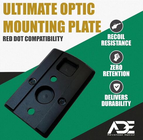 لوحة تركيب بصريات متقدمة من ADE لجهاز Ruger 57 / Ruger 5.7 - محول متوافق دقيق لبصمة RMR Red Dot - متوافق مع Holosun 407C/507C/508T، Trijicon RMR/SRO وADE RD3-020 Raptor in Kuwait