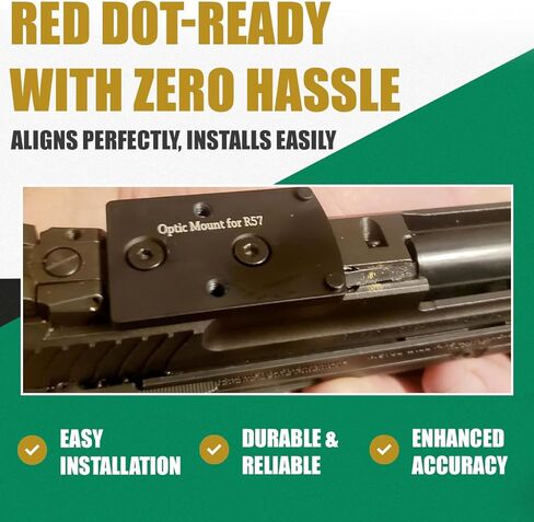 لوحة تركيب بصريات متقدمة من ADE لجهاز Ruger 57 / Ruger 5.7 - محول متوافق دقيق لبصمة RMR Red Dot - متوافق مع Holosun 407C/507C/508T، Trijicon RMR/SRO وADE RD3-020 Raptor in Kuwait