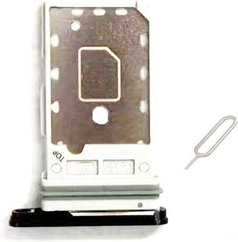 لعلبة بطاقات Samsung Galaxy S23 5G وحامل بطاقات Micro SD Sim جزء استبدال الحاوية (أسود) in Saudi Arabia
