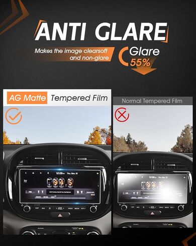 CDEFG For 2024 2025 Kia Soul Screen Protector - 10.25 Inch Matte Anti Glare Tempered Glass - Soul (S, GT-Line, EX) Touchscreen Accessories in Saudi Arabia