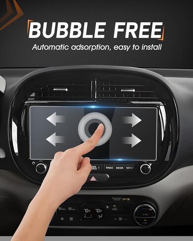 CDEFG For 2024 2025 Kia Soul Screen Protector - 10.25 Inch Matte Anti Glare Tempered Glass - Soul (S, GT-Line, EX) Touchscreen Accessories in Saudi Arabia