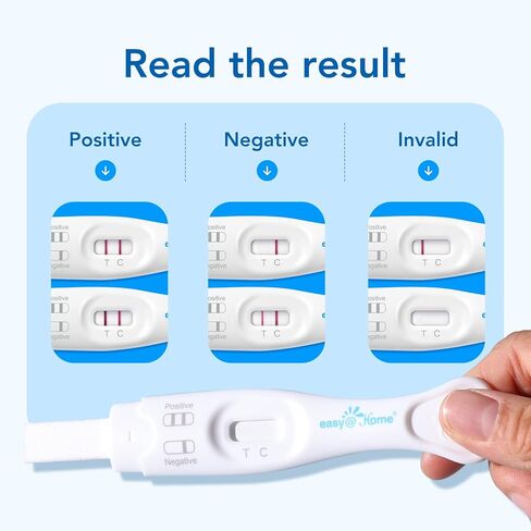 Easy@Home FSH Test Kit for Women - at-Home Hormone & Cycle Tracking with Premom App | Midstream Urine Test for Female Hormone Tracking | Reliable & Quick Results | 5 Tests in Kuwait