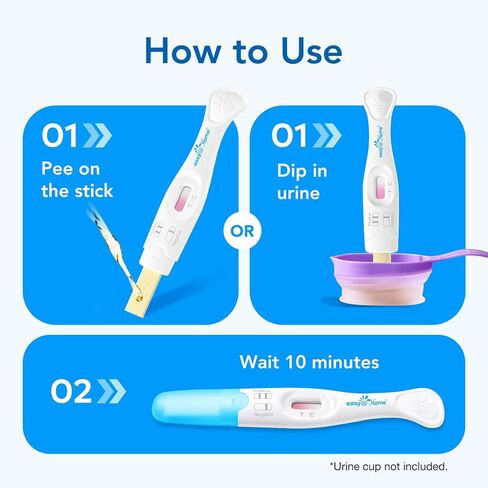 Easy@Home FSH Test Kit for Women - at-Home Hormone & Cycle Tracking with Premom App | Midstream Urine Test for Female Hormone Tracking | Reliable & Quick Results | 5 Tests in Kuwait