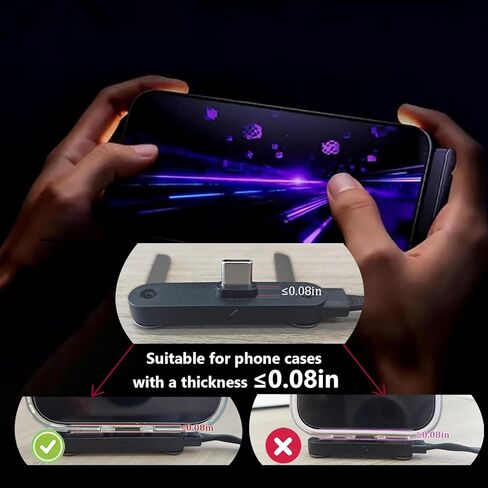 240W Invisible Stand Charging Cable, 2-in-1 Adjustable Phone Holder with 90° Angled USB-C Cord, 5ft Fast Charge Cable for iPhone 12-17, Smartphones, Tablets(1 Pcs) in Saudi Arabia