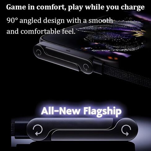 240W Invisible Stand Charging Cable, 2-in-1 Adjustable Phone Holder with 90° Angled USB-C Cord, 5ft Fast Charge Cable for iPhone 12-17, Smartphones, Tablets(1 Pcs) in Saudi Arabia