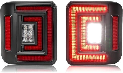 SUPAREE DOT LED Tail Lights Flush Mount with Brake Light Reverse Light Running Light Turn Signal TailLights Fit for Jeep Wrangler JL 2018-2025 in Saudi Arabia
