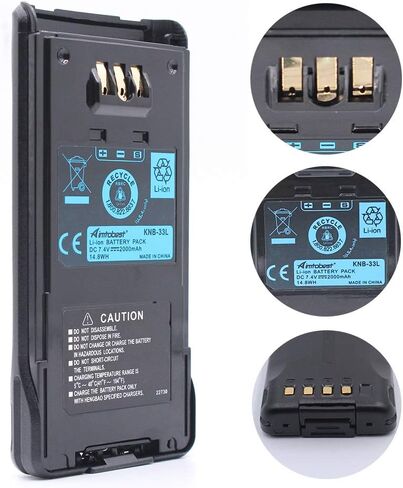 شاحن KSC-32 مع بطارية ليثيوم أيون KNB-33L 2000mAh متوافقة مع TK2180 TK3180 TK5210 TK5310 TK5410 NX-410 NX-411 in Saudi Arabia