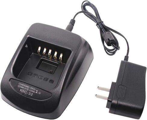شاحن KSC-32 مع بطارية ليثيوم أيون KNB-33L 2000mAh متوافقة مع TK2180 TK3180 TK5210 TK5310 TK5410 NX-410 NX-411 in Saudi Arabia