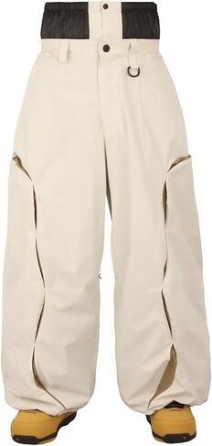 GSOU SNOW Snowboard Pants Mens Womens Retro Baggy Waterproof Reflective Ski Pants Vintage Loose Outwear in Saudi Arabia