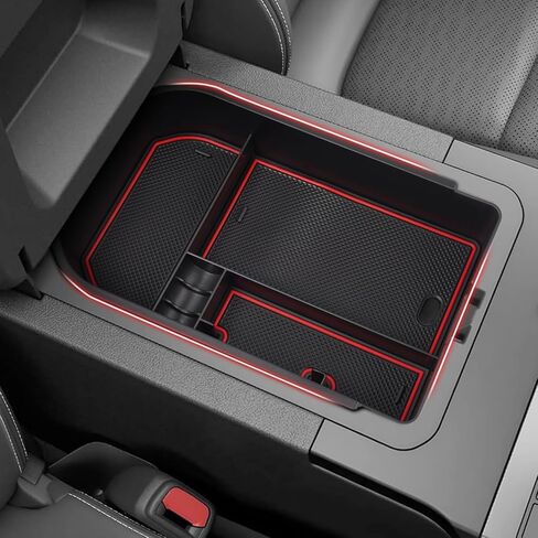 حامل العملات المعدنية من Autoorder لعام 2016-2023 ملحقات Toyota Tacoma وحدة التحكم المركزية حامل التغيير ABS منظم صندوق العملات المعدنية لوحدة التحكم المركزية المريحة Tacoma صينية إدراج ثانوية in Kuwait