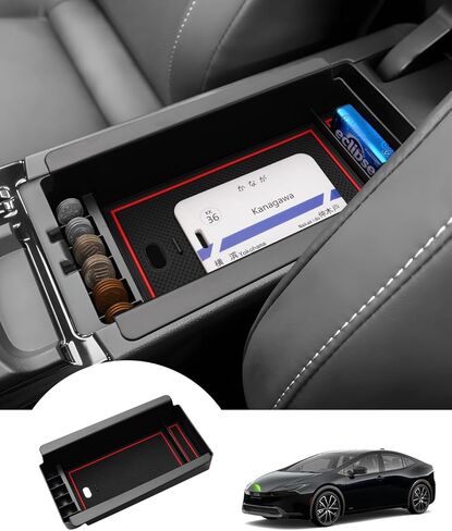 حامل العملات المعدنية من Autoorder لعام 2016-2023 ملحقات Toyota Tacoma وحدة التحكم المركزية حامل التغيير ABS منظم صندوق العملات المعدنية لوحدة التحكم المركزية المريحة Tacoma صينية إدراج ثانوية in Kuwait