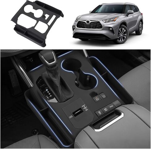حامل العملات المعدنية من Autoorder لعام 2016-2023 ملحقات Toyota Tacoma وحدة التحكم المركزية حامل التغيير ABS منظم صندوق العملات المعدنية لوحدة التحكم المركزية المريحة Tacoma صينية إدراج ثانوية in Kuwait