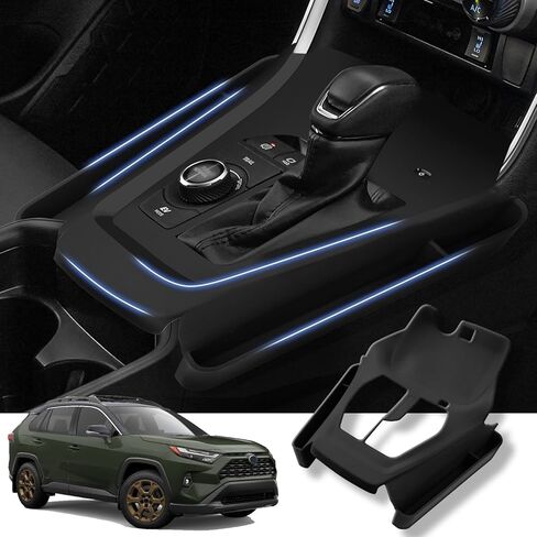 حامل العملات المعدنية من Autoorder لعام 2016-2023 ملحقات Toyota Tacoma وحدة التحكم المركزية حامل التغيير ABS منظم صندوق العملات المعدنية لوحدة التحكم المركزية المريحة Tacoma صينية إدراج ثانوية in Kuwait