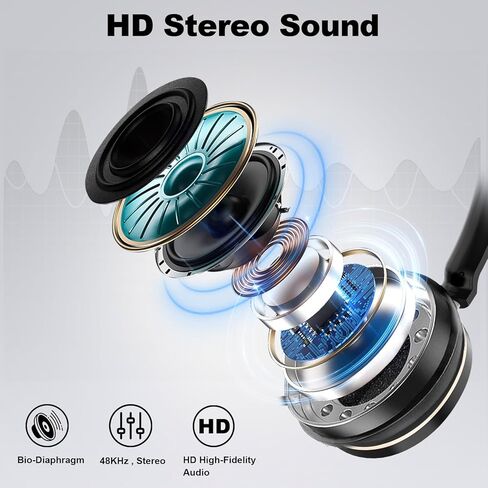 Wantek USB Headset with Microphone, Type-c/USB/3.5mm Jack 3-in-1 PC Headset, Wired & Noise Cancelling Headphone with Volume Control for Call Centers, Skype, Zoom, Home Office, 0nline Courses in Saudi Arabia