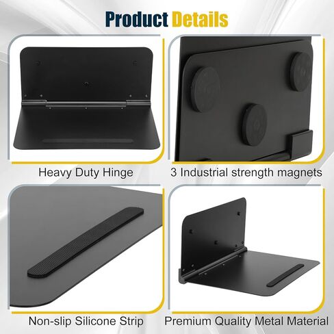 عبوتان من حامل الكمبيوتر المحمول المغناطيسي، محطة عمل محمولة مع حقيبة و3 مغناطيسات قوية جدًا، حامل كمبيوتر محمول بسعة 50 رطلًا متصل بنظام التدفئة والتهوية وتكييف الهواء والشاحنات والجدران ومنصة إصلاح معدات ورش العمل in Kuwait