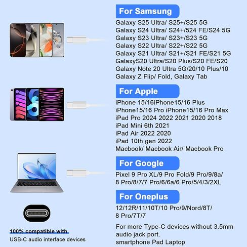 Type C Headphones Wired for iPhone 16e 17/16 Pro Max/16 Pro/16 Plus/16/15, USB C Earphones Noise Canceling Earbuds with Mic & Remote Control for Samsung Galaxy S25 Ultra S24FE S23 S22 A17 A16,Pixel 10 in Saudi Arabia