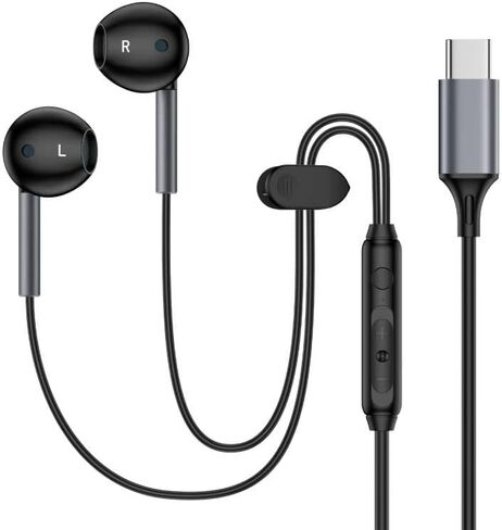 Type C Headphones Wired for iPhone 16e 17/16 Pro Max/16 Pro/16 Plus/16/15, USB C Earphones Noise Canceling Earbuds with Mic & Remote Control for Samsung Galaxy S25 Ultra S24FE S23 S22 A17 A16,Pixel 10 in Saudi Arabia