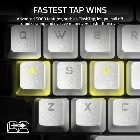 Corsair MAKR PRO 75 Hall Effect DIY Wired Magnetic Mechanical Gaming Keyboard – 75% Layout, MGX Hyperdrive Switches, Dual Actuation, Rapid Trigger, FlashTap SOCD, 8,000Hz, US Layout – Black in Saudi Arabia