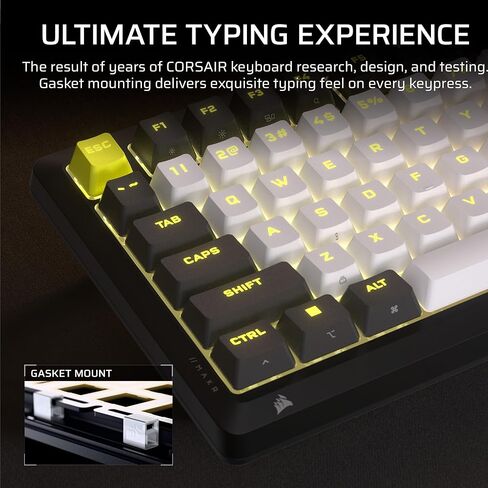 Corsair MAKR PRO 75 Hall Effect DIY Wired Magnetic Mechanical Gaming Keyboard – 75% Layout, MGX Hyperdrive Switches, Dual Actuation, Rapid Trigger, FlashTap SOCD, 8,000Hz, US Layout – Black in Saudi Arabia