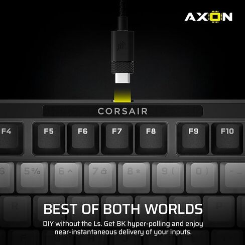 Corsair MAKR PRO 75 Hall Effect DIY Wired Magnetic Mechanical Gaming Keyboard – 75% Layout, MGX Hyperdrive Switches, Dual Actuation, Rapid Trigger, FlashTap SOCD, 8,000Hz, US Layout – Black in Saudi Arabia