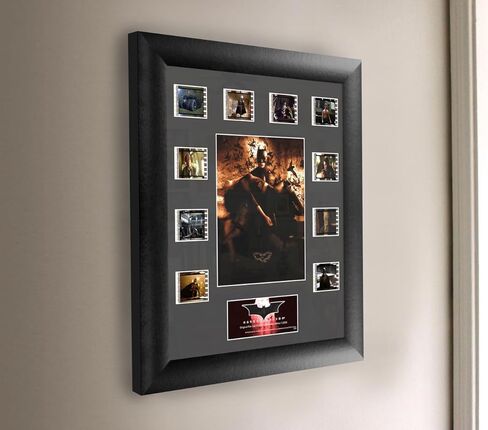 FilmCells - سلسلة Batman Begins 1 - عرض مونتاج صغير مقاس 11 × 13 بوصة - عشرة (10) مشابك أفلام مقاس 35 مم - إصدار محدود مرخص رسميًا للتحصيل in Kuwait