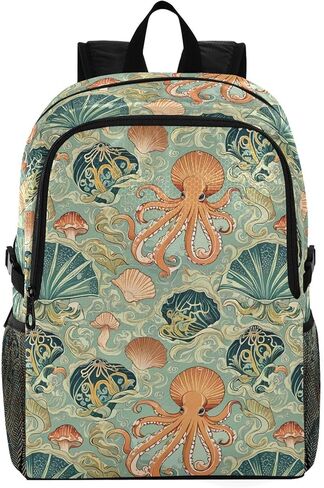 Lightweight Casual Waterproof Daypack Lightweight Packable Hiking Backpack,18.5" Foldable Travel Backpack for College,Hiking,Gym​,Leaf Pattern (14) Design in Saudi Arabia