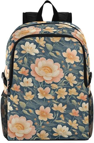 Lightweight Casual Waterproof Daypack Lightweight Packable Hiking Backpack,18.5" Foldable Travel Backpack for College,Hiking,Gym​,Leaf Pattern (14) Design in Saudi Arabia