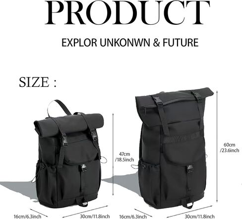 Waterproof Backpack -23L, Freely Adjustable Size With a Large Capacity of 17L to 23L, Suitable for Sports, Outdoor Activities, Mountaineering, Cycling, Hiking, Camping, Kayaking, Fishing in Kuwait