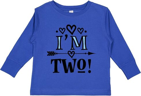 inktastic 2nd Birthday 2 Year Old Arrow Toddler Long Sleeve T-Shirt in Saudi Arabia