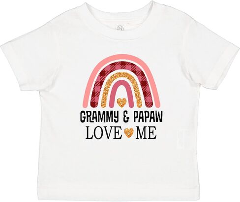 تي شيرت Inktastic Grammy and Papaw Love Me Girls Granddaughter Baby in Kuwait