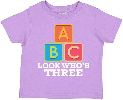 inktastic 3rd Birthday 3 Year Old Alphabet Toddler T-Shirt in Saudi Arabia