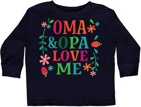 inktastic Oma and Opa Love Me Gift Toddler Long Sleeve T-Shirt in Saudi Arabia