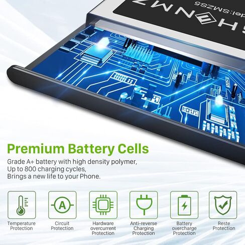 SHENMZ Galaxy S5 Battery, [Upgraded] 3800mAh Li-ion Replacement Battery for Galaxy S5 Active Sport Sprint SM-G860 & AT&T SM-G870A | S5 Spare Batterie in Saudi Arabia