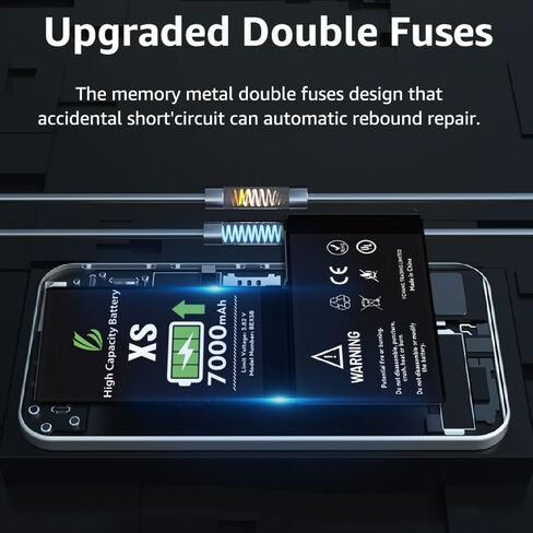 بطارية LL TRADER لهاتف iPhone Xs، بطارية بديلة عالية السعة 7000 مللي أمبير في الساعة لهاتف iPhone Xs، (A1920、A2097、A2098、A2099、A2100) مع مجموعة أدوات إصلاح كاملة 2024 موديل جديد in Kuwait