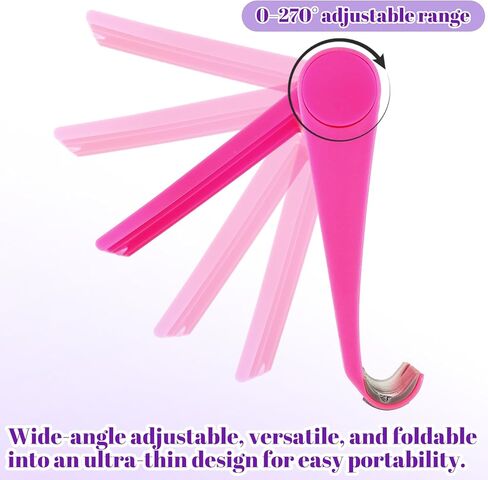 2 Pack Cell Phone Stand for Desk Foldable Mobile Phone Holders Adjustable Tablet Stand for Desktop Kitchen Travel Compatible with All Smartphones in Kuwait