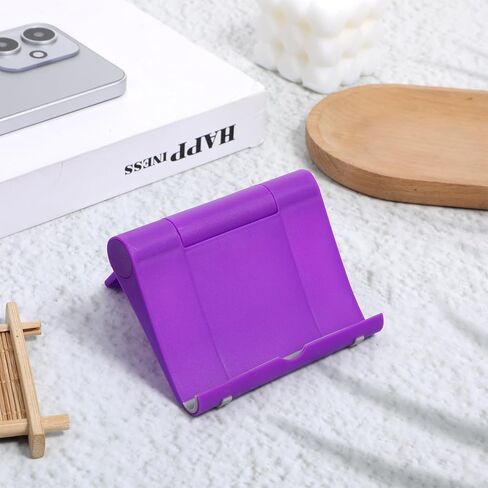 2 Pack Cell Phone Stand for Desk Foldable Mobile Phone Holders Adjustable Tablet Stand for Desktop Kitchen Travel Compatible with All Smartphones in Kuwait